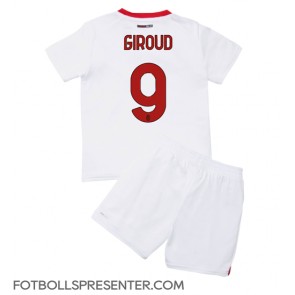 AC Milan Olivier Giroud #9 Bortatröja Barn 2022-23 Kortärmad (+ korta byxor)
